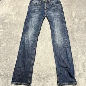 Rock And Roll Cowboy Denim Jeans Mens 31 x36 Revolver Slim Straight